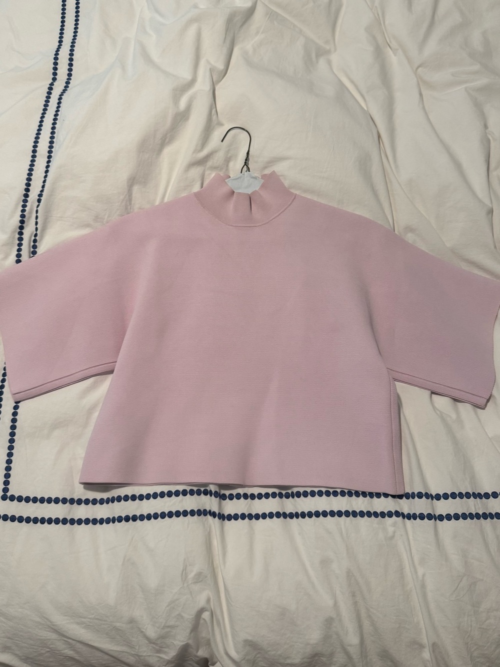 Herve Leger Paris Baby Pink Crop Top